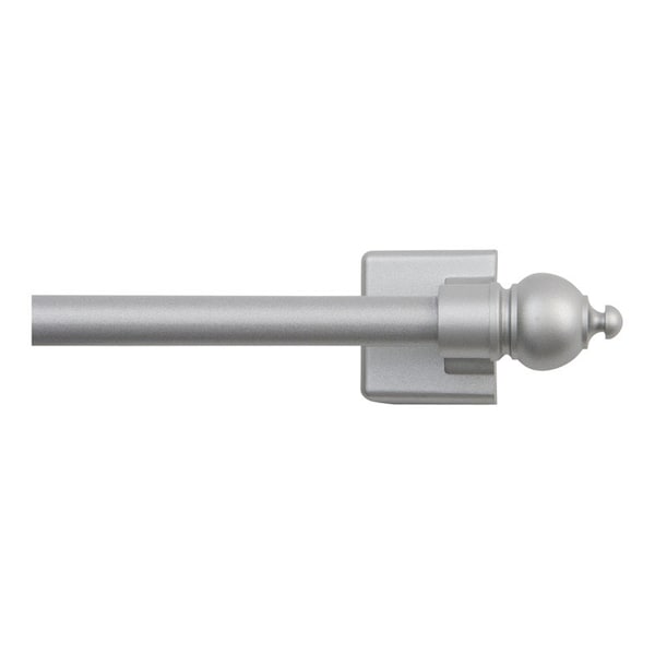 Kenney Mfg Kenney Satin Silver Silver Magnet Cafe Rod 16 in. L X 28 in. L KN40343 - main